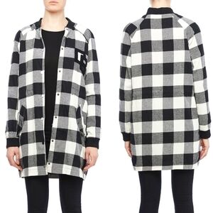 Do+Be Plaid Varsity Buffalo Plaid Shacket Jacket Coat -  Size Small